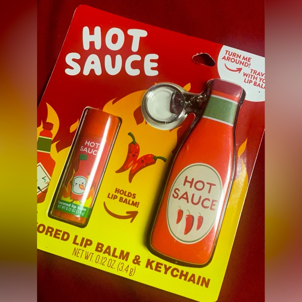 Hot Sauce Lip Balm & Keychain